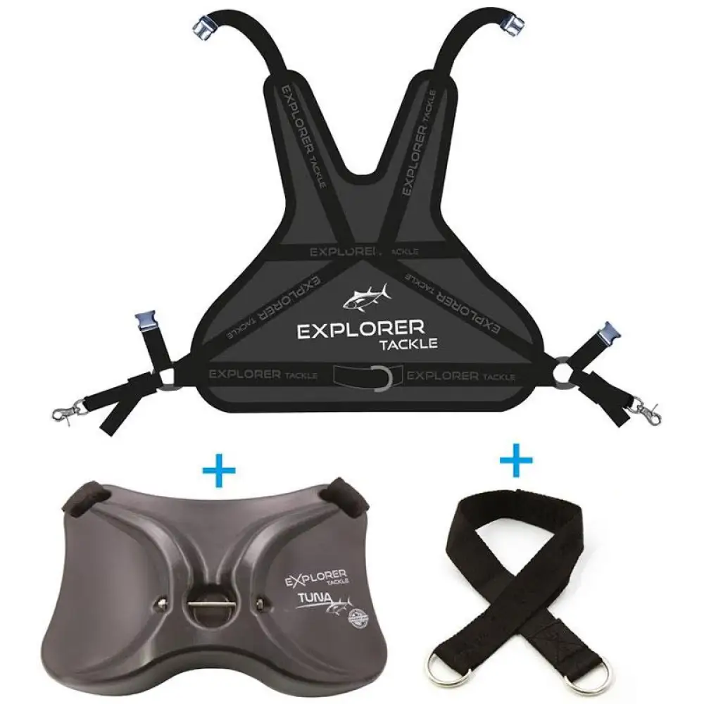 Ensemble Harnais Dorsal + Baudrier Explorer Tackle Tuna (réf:Exbchdotu)