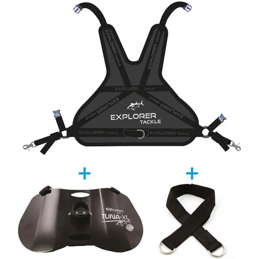 Ensemble Harnais Dorsal + Baudrier Explorer Tackle Tuna-Xl